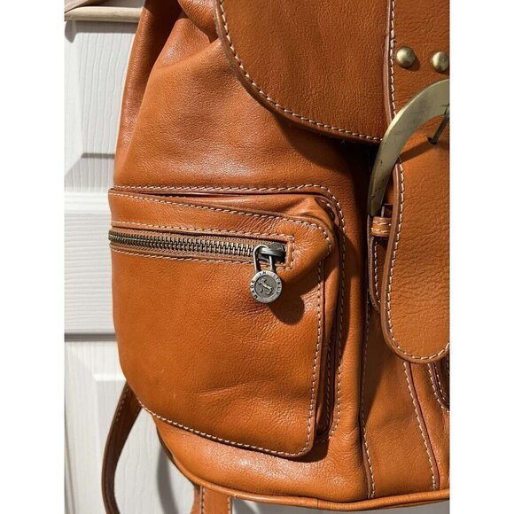 Borse In Pelle Women Brown Backpack Genuine Leather Made In Italy